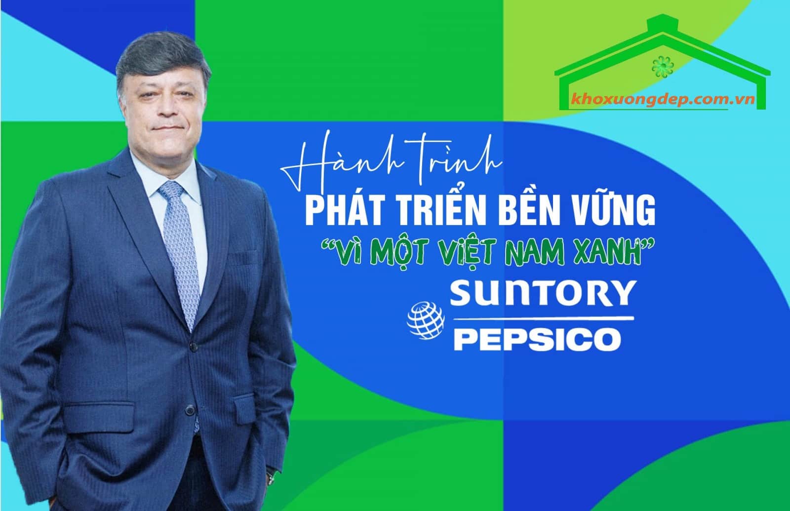 Lãnh đạo công ty Suntory PepsiCo Việt Nam trao 500 triệu đồng để xây dựng công trình nước sạch