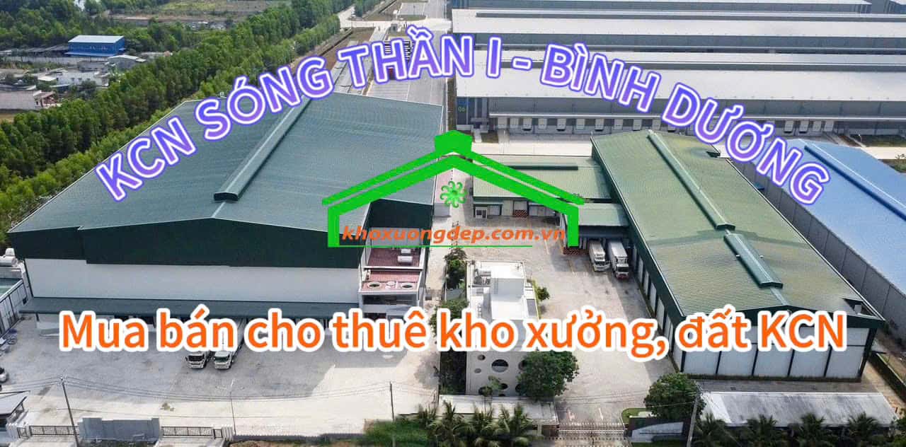 Cho thuê xưởng và mua bán xưởng tại Khu công nghiệp Sóng Thần I, Bình Dương