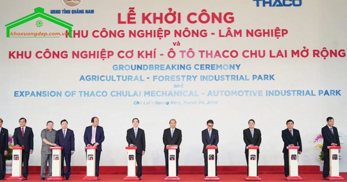 Buổi lễ khởi công Khu công nghiệp Cơ khí Ô tô Chu Lai - Trường Hải mở rộng của THACO diễn ra trang trọng, đánh dấu mốc son trong chiến lược phát triển bền vững và hiện đại hóa ngành công nghiệp phụ trợ Việt Nam.