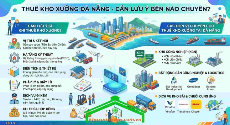 Những lưu ý khi thuê kho xưởng tại Đà Nẵng